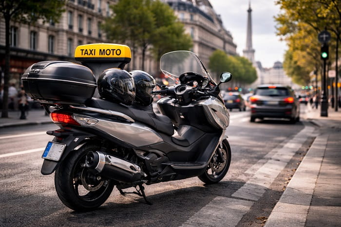 Combien coûte un trajet en taxi moto à Paris